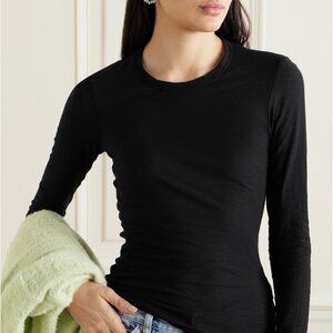 James Perse Slub cotton-jersey top Size 1 Small